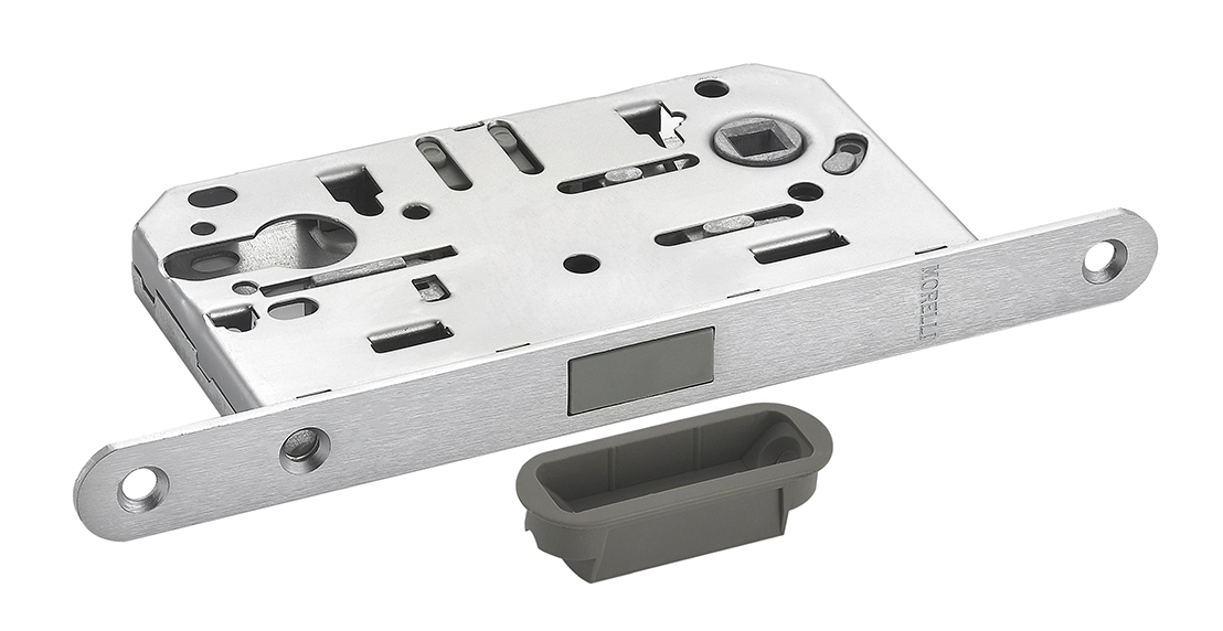 Защелка межкомнатная M1885 SSC магнитная под цилиндр, цвет суперматовый хром фото 2 Защелка межкомнатная M1885 SSC магнитная под цилиндр, цвет суперматовый хром фото купить в Воронеже