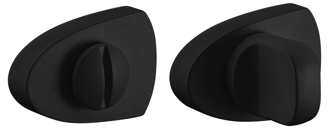 Завертка сантехническая LUX-WC-UN NERO-ST цвет - черный soft-touch фото купить Воронеж