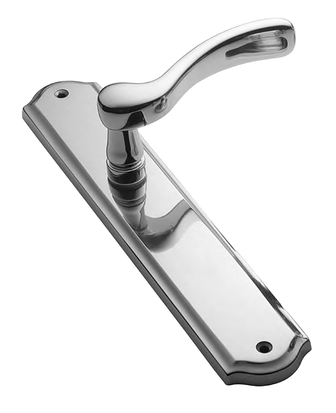 Ручка дверная ERICA PL CRO на планке, цвет хром, латунь фото купить Воронеж