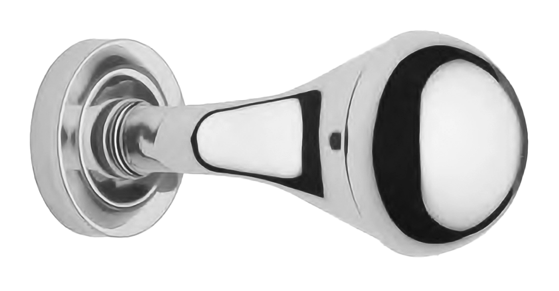 Поворотная ручка-кноб ART.402 CRO на круглой розетке, цвет хром, латунь фото купить Воронеж