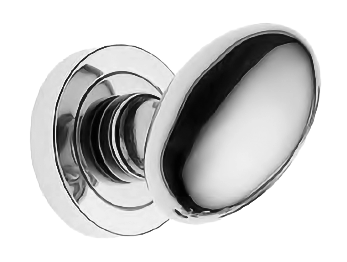 Поворотная ручка-кноб ART.440 CRO на круглой розетке, цвет хром, латунь фото купить Воронеж