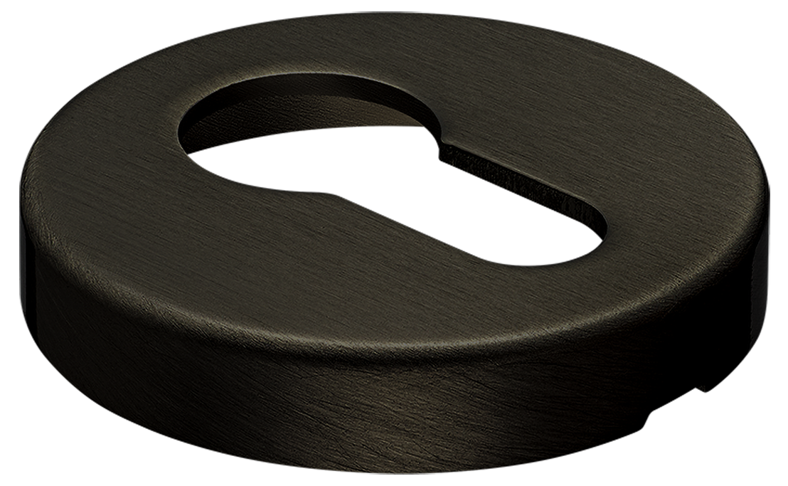 Накладка на ключевой цилиндр LUX-KH-R6 ANT на круглой розетке, цвет антрацит фото купить в Воронеже