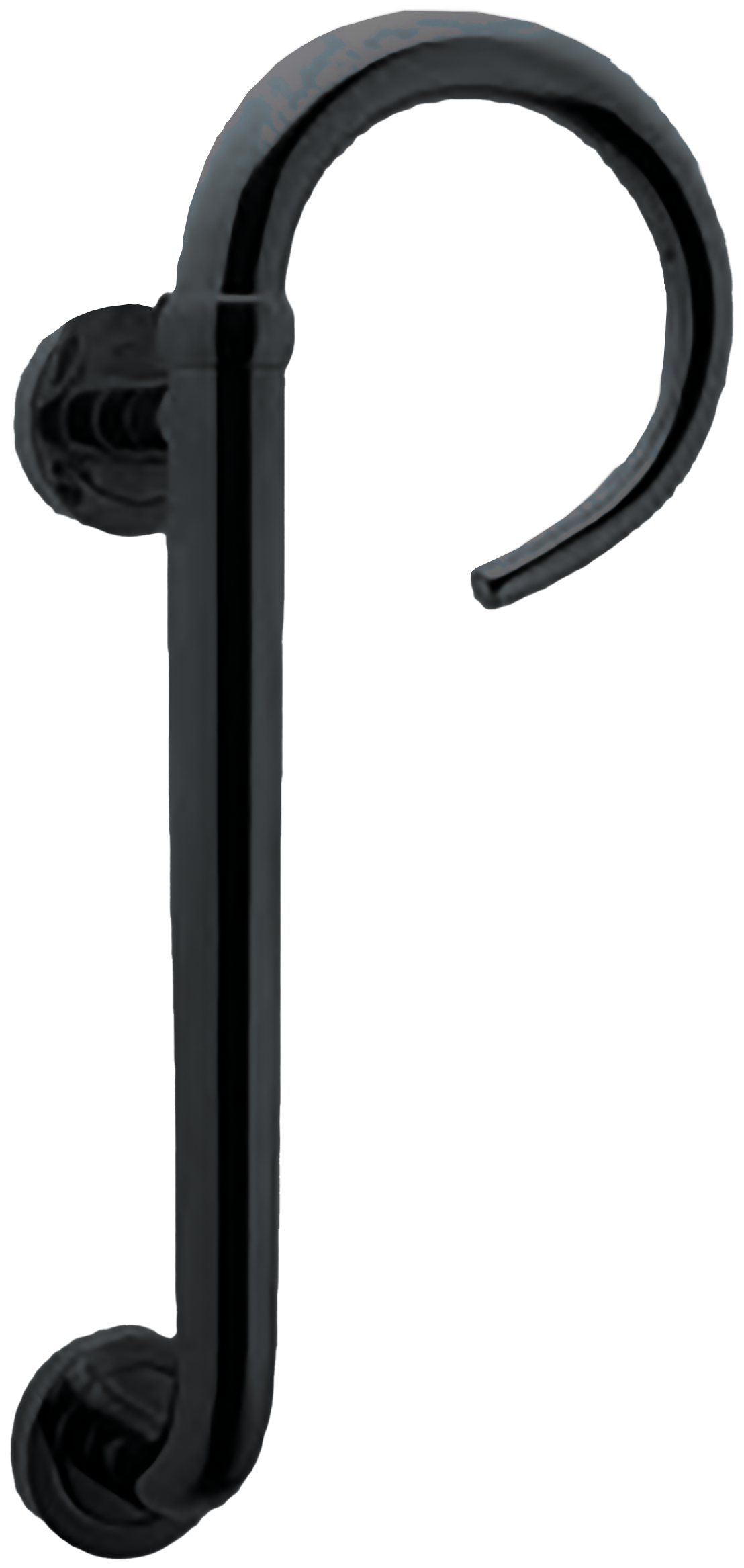 Ручка-скоба LANGOUST PH R NERO правая на круглой розетке, цвет черный, латунь фото купить Воронеж