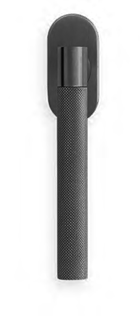 Ручка оконная HIDE TIME W1 NERO на прямоугольной розетке, цвет черный, латунь фото купить Воронеж