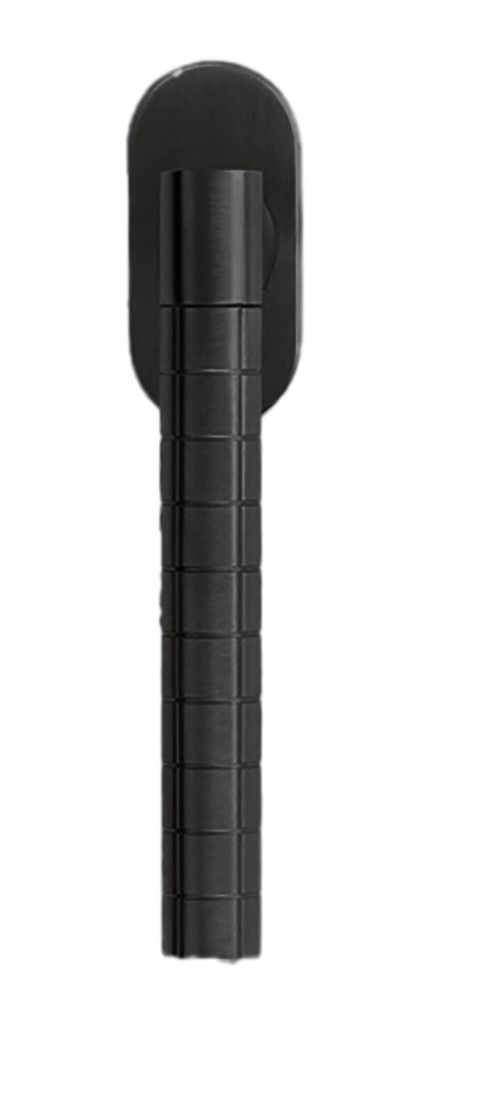 Ручка оконная HIDE VOLUME W1 NERO на прямоугольной розетке, цвет черный, латунь фото купить Воронеж