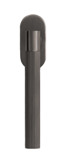 Ручка оконная HIDE DISTANCE W1 ANT на прямоугольной розетке, цвет антрацит, латунь фото купить Воронеж