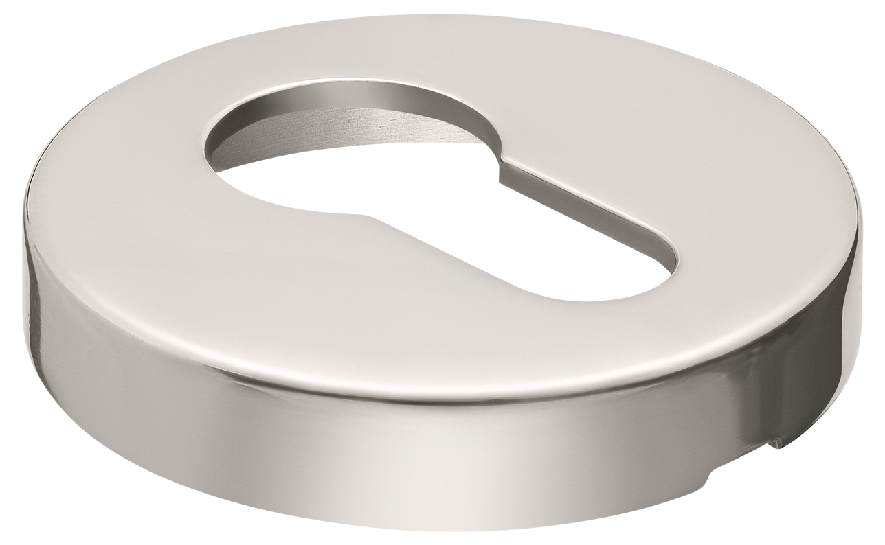 LUX-KH-R2 NIK, накладка на ключевой цилиндр на круглой розетке, цвет - никель фото купить в Воронеже