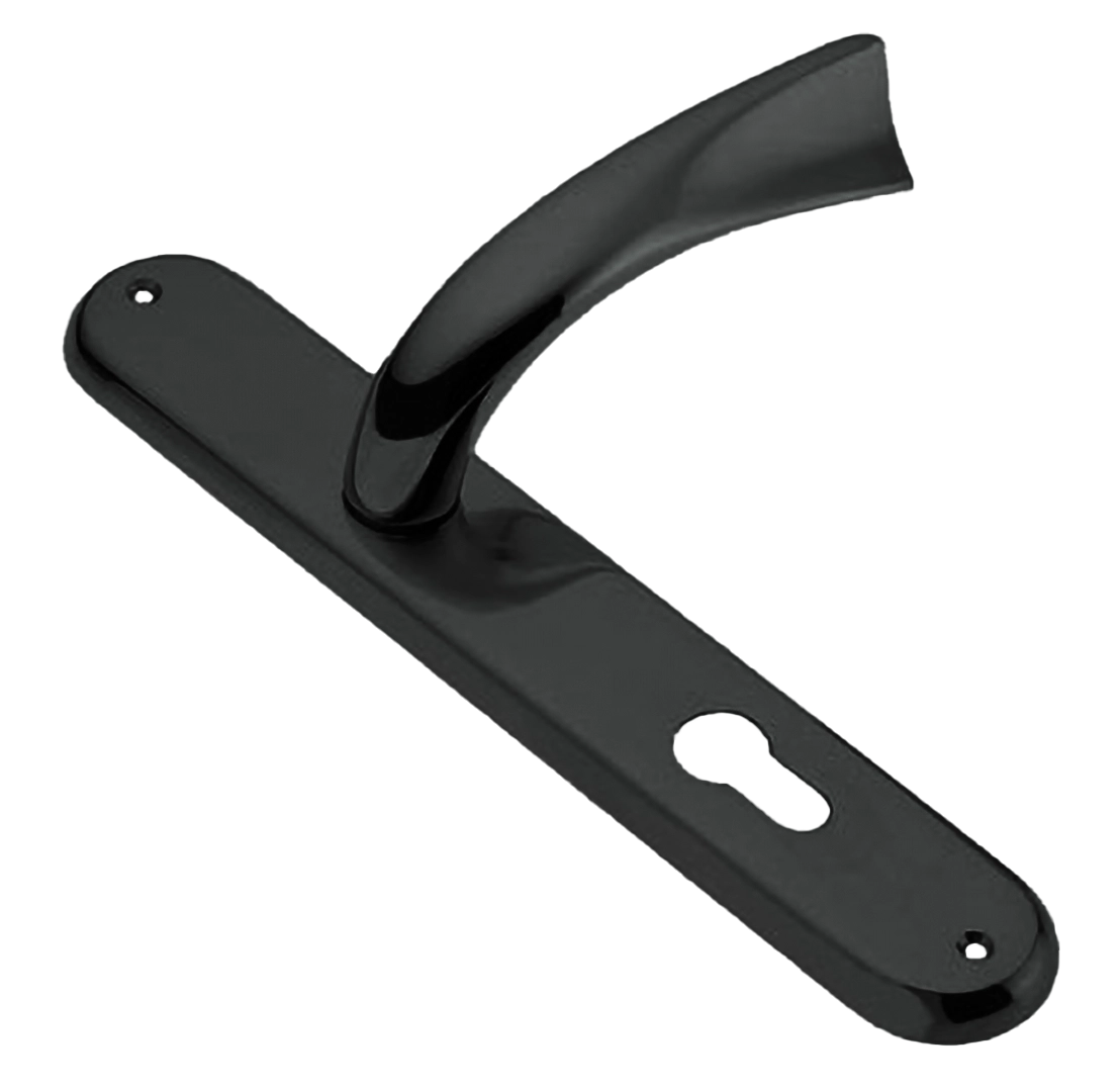 Ручка дверная на планке TENDER PL NIN, цвет черный никель, латунь фото купить в Воронеже