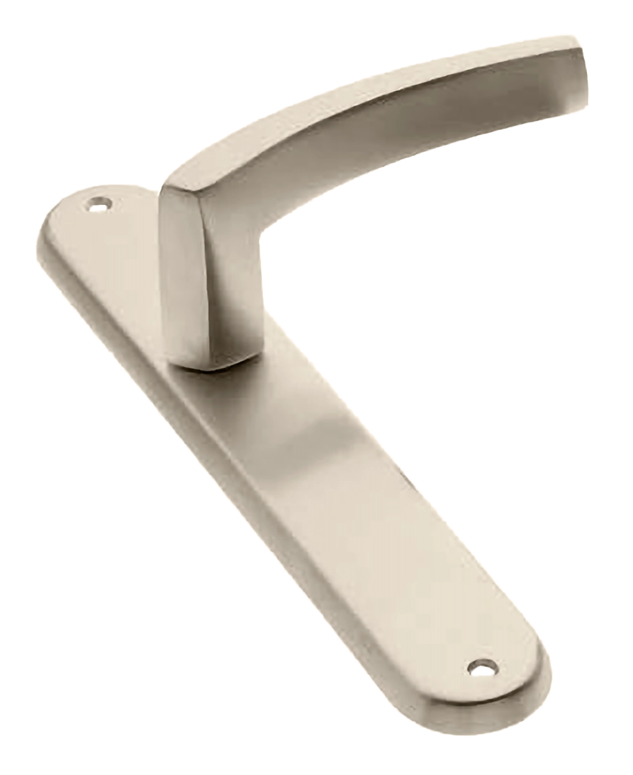 Ручка дверная на планке WIND PL NIS, цвет матовый никель, латунь фото купить в Воронеже