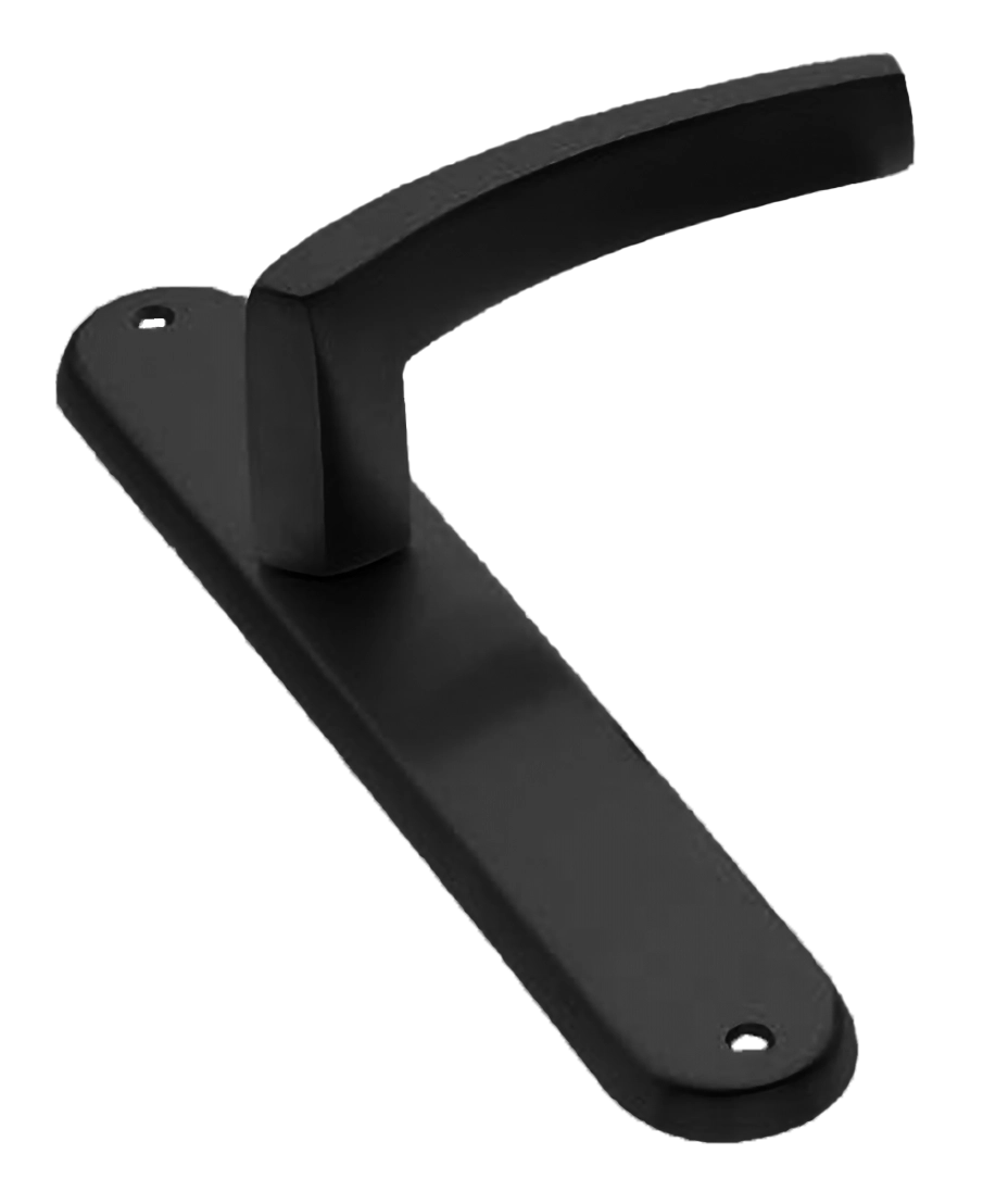 Ручка дверная на планке WIND PL NERO, цвет черный, латунь фото купить в Воронеже