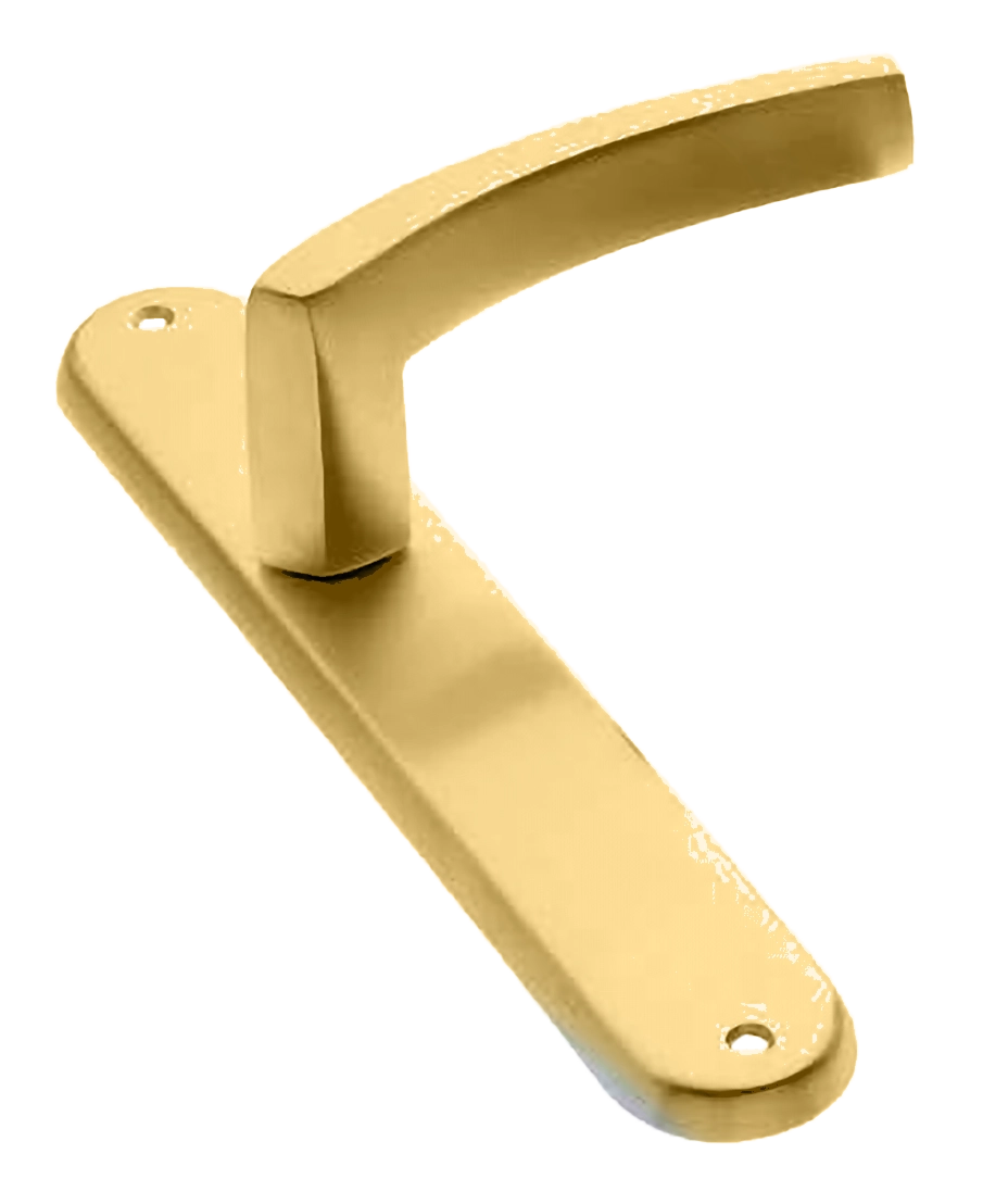 Ручка дверная на планке WIND PL OSA, цвет матовое золото, латунь фото купить в Воронеже