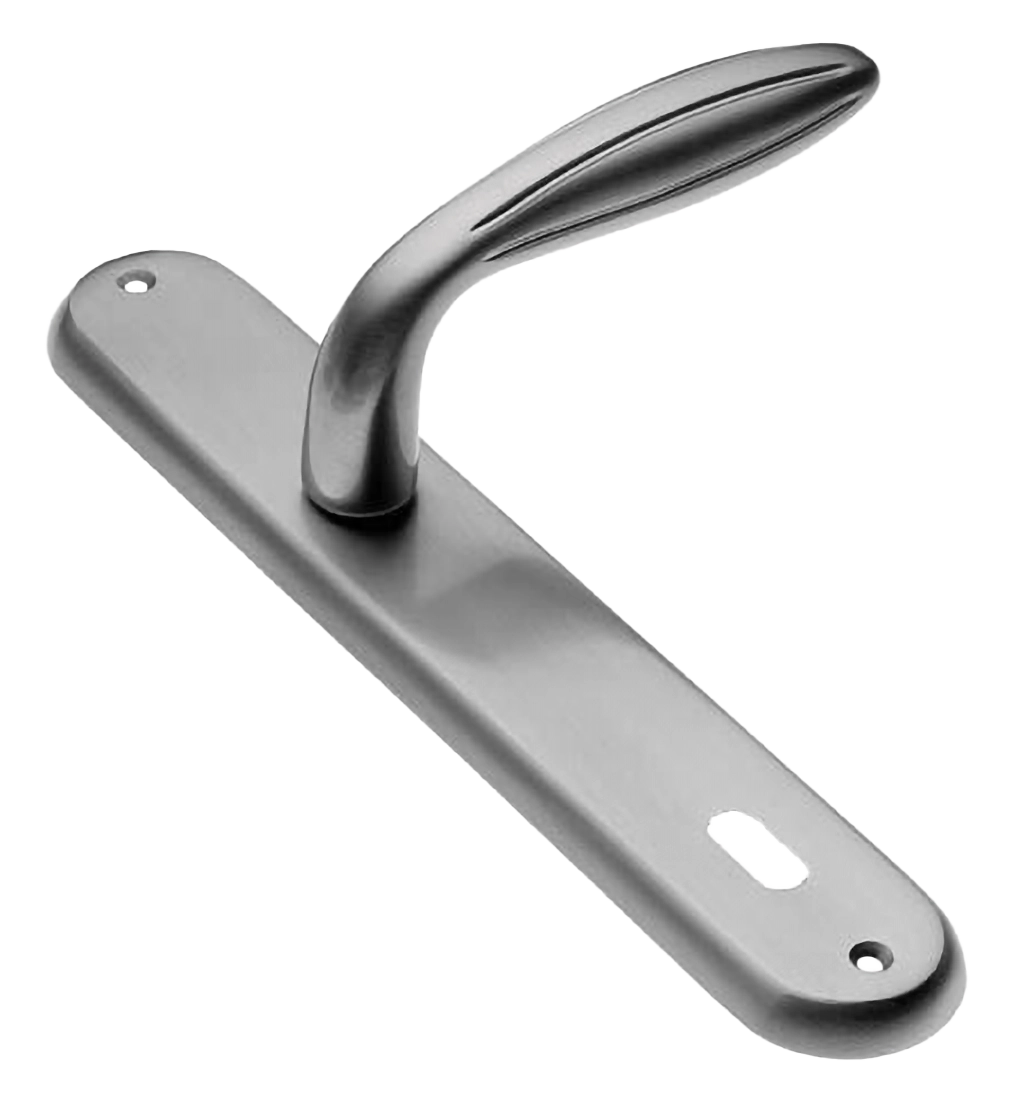 Ручка дверная на планке BUD PL CSA, цвет матовый хром, латунь фото купить в Воронеже