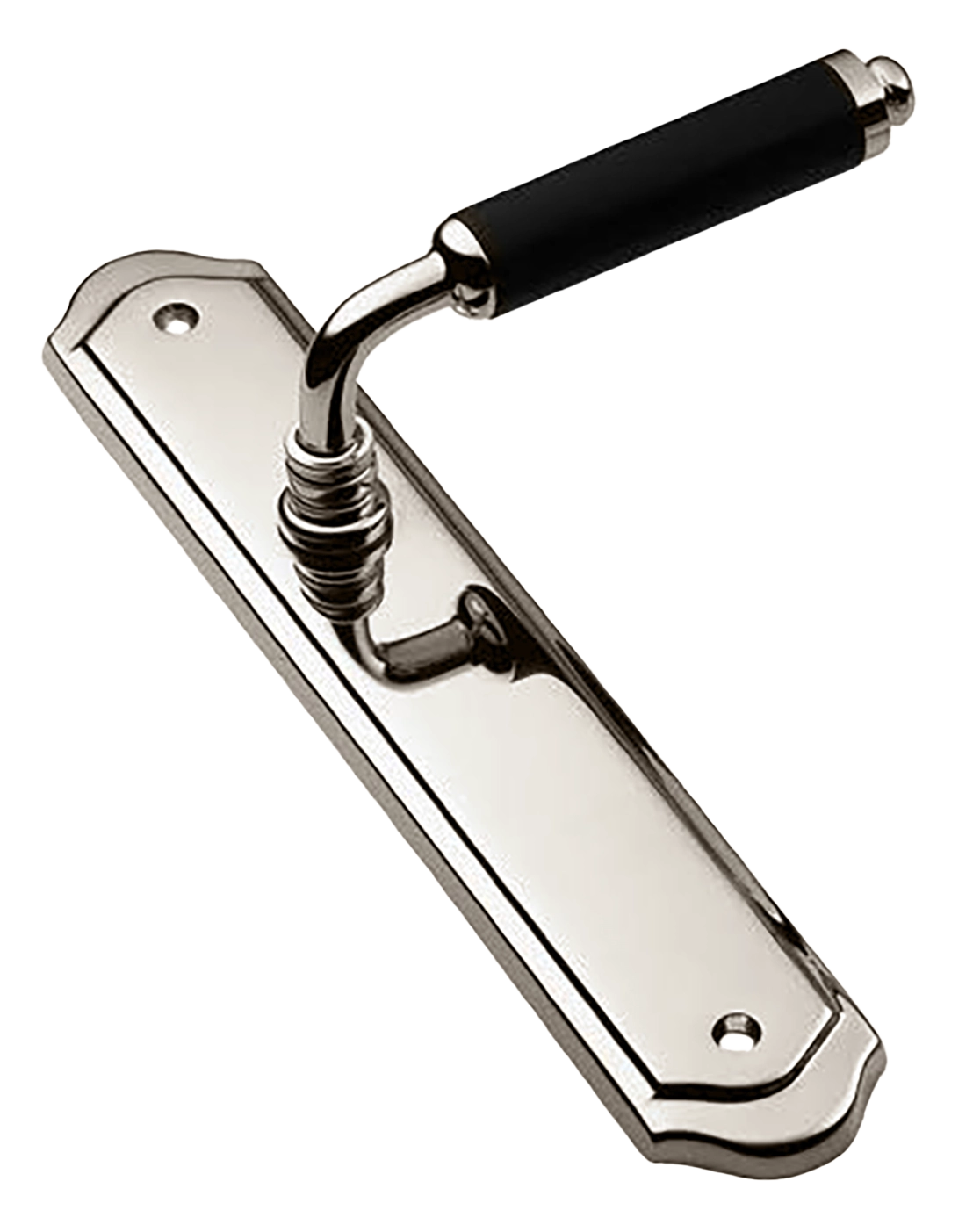 Ручка дверная на планке RIVA PL NIK, цвет никель, латунь фото купить в Воронеже