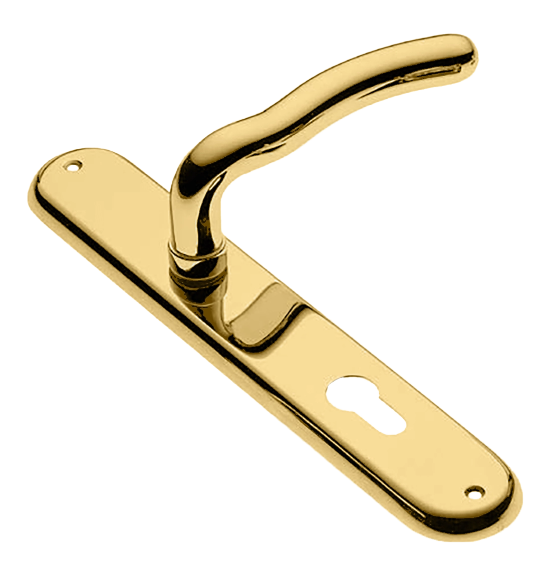 Ручка дверная на планке SNAKE PL OTL, цвет золото, латунь фото купить в Воронеже