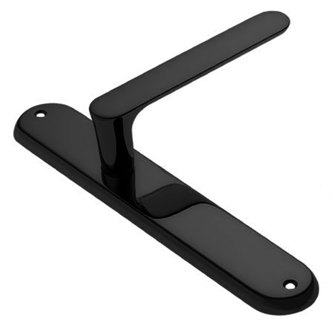 Ручка дверная на планке LE BOAT PL NERO, цвет черный, латунь фото купить в Воронеже