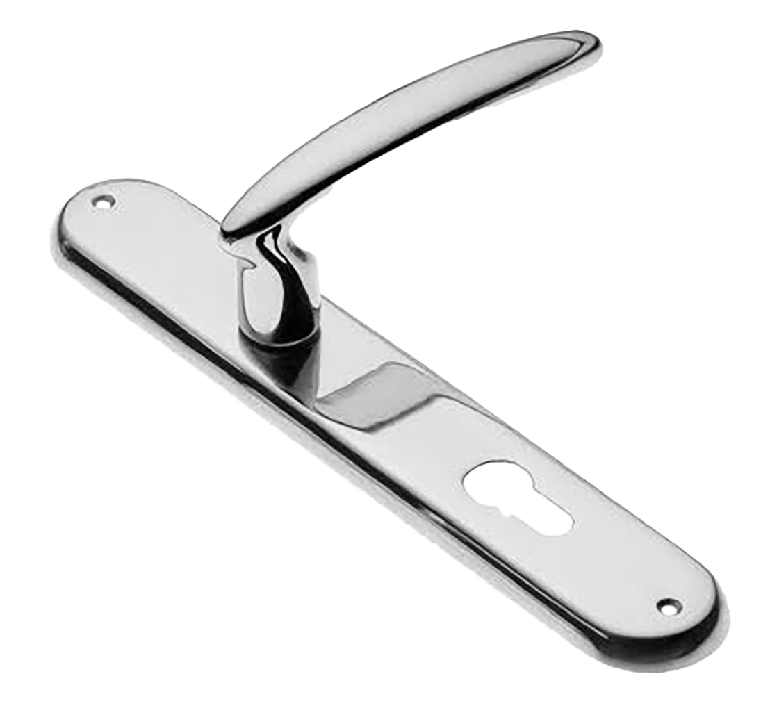 Ручка дверная на планке FLAMINGO PL CRO, цвет хром, латунь фото купить в Воронеже