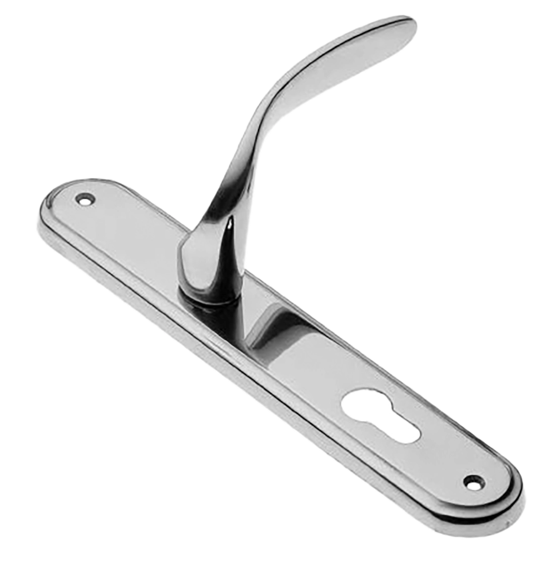 Ручка дверная на планке COBRA PL CRO, цвет хром, латунь фото купить в Воронеже