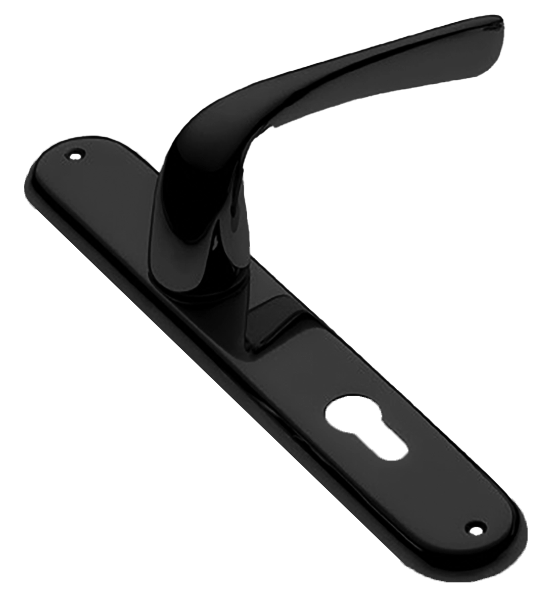 Ручка дверная на планке LE MANS PL NERO, цвет черный, латунь фото купить в Воронеже