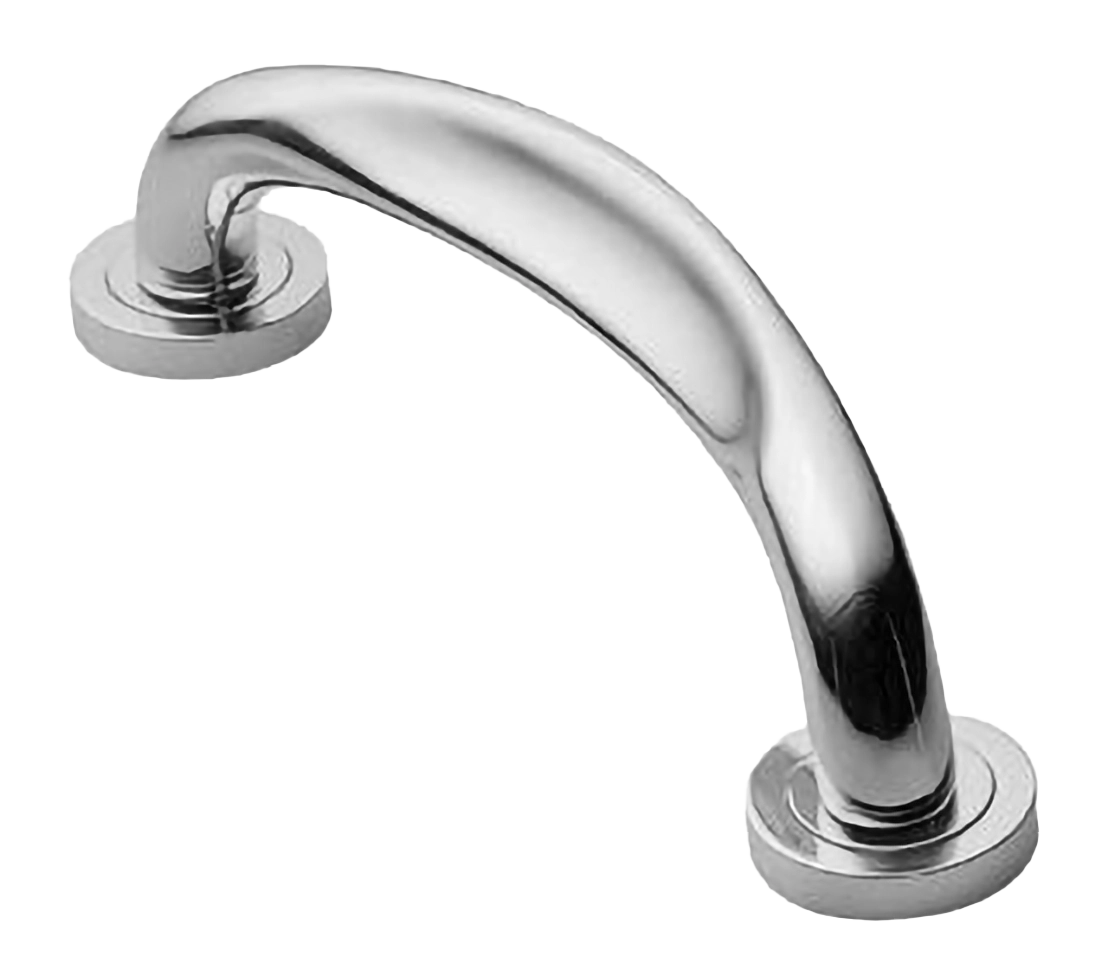 Ручка-скоба дверная RAFT PH CRO на круглой розетке, цвет хром, латунь фото купить в Воронеже