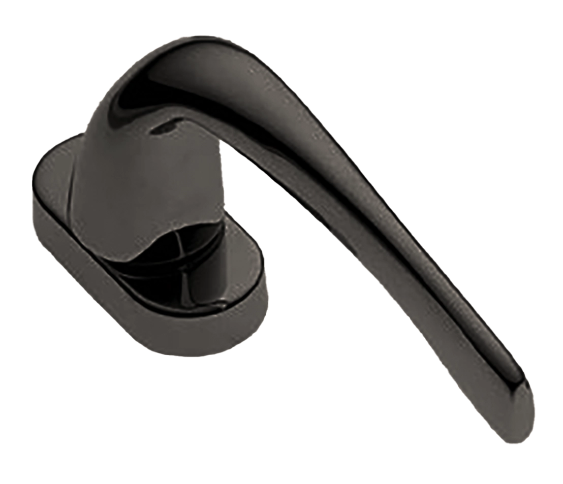 Ручка оконная LE MANS W1 NIN на прямоугольной розетке с 4-х позицион. механизмом, цвет черный никель, латунь фото купить в Воронеже