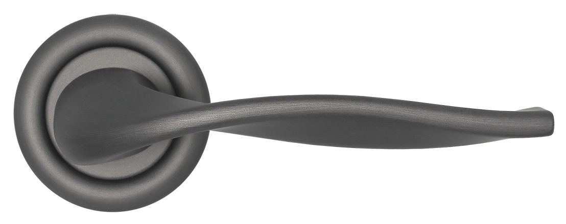 Ручка дверная SKYSCRAPER R7 SST на круглой розетке, цвет Летняя гроза/Summer Storm фото купить в Воронеже