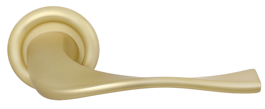 Ручка дверная SKYSCRAPER R7 AH на круглой розетке, цвет Осенний мёд/Autumn Honey фото купить Воронеж