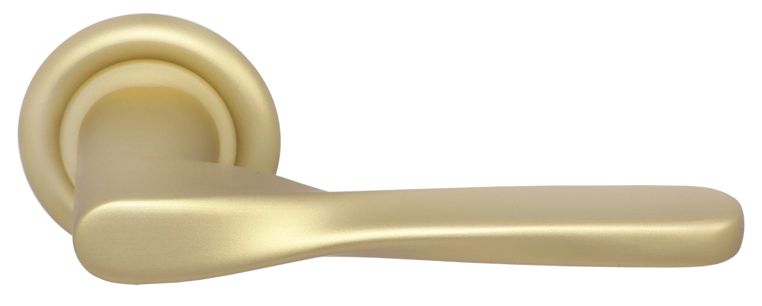 Ручка дверная THE OLYMPICS R7 AH на круглой розетке, цвет Осенний мёд/Autumn Honey фото купить Воронеж