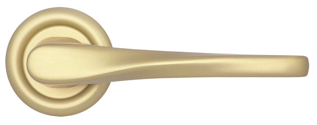 Ручка дверная THE OLYMPICS R7 AH на круглой розетке, цвет Осенний мёд/Autumn Honey фото купить в Воронеже