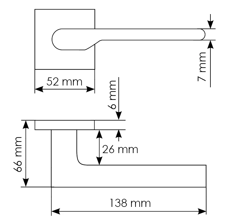 Комплект дверных ручек MH-53-S6 BL с заверткой MH-WC-S6 BL + магнитный замок  M1895 BL, цвет черный фото morelli Воронеж