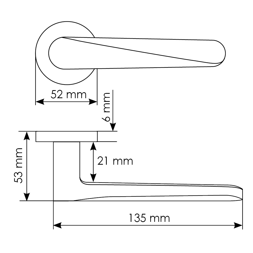 Комплект дверных ручек MH-58-R6 BL с заверткой MH-WC-R6 BL + магнитный замок M1895 BL, цвет черный фотомореллиВоронеж