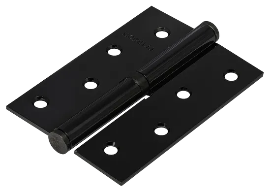 Петля карточная разъемная MSND 100X70X2.5 BL L с подшипником стальная левая, врезная цвет черный фото купить Воронеж