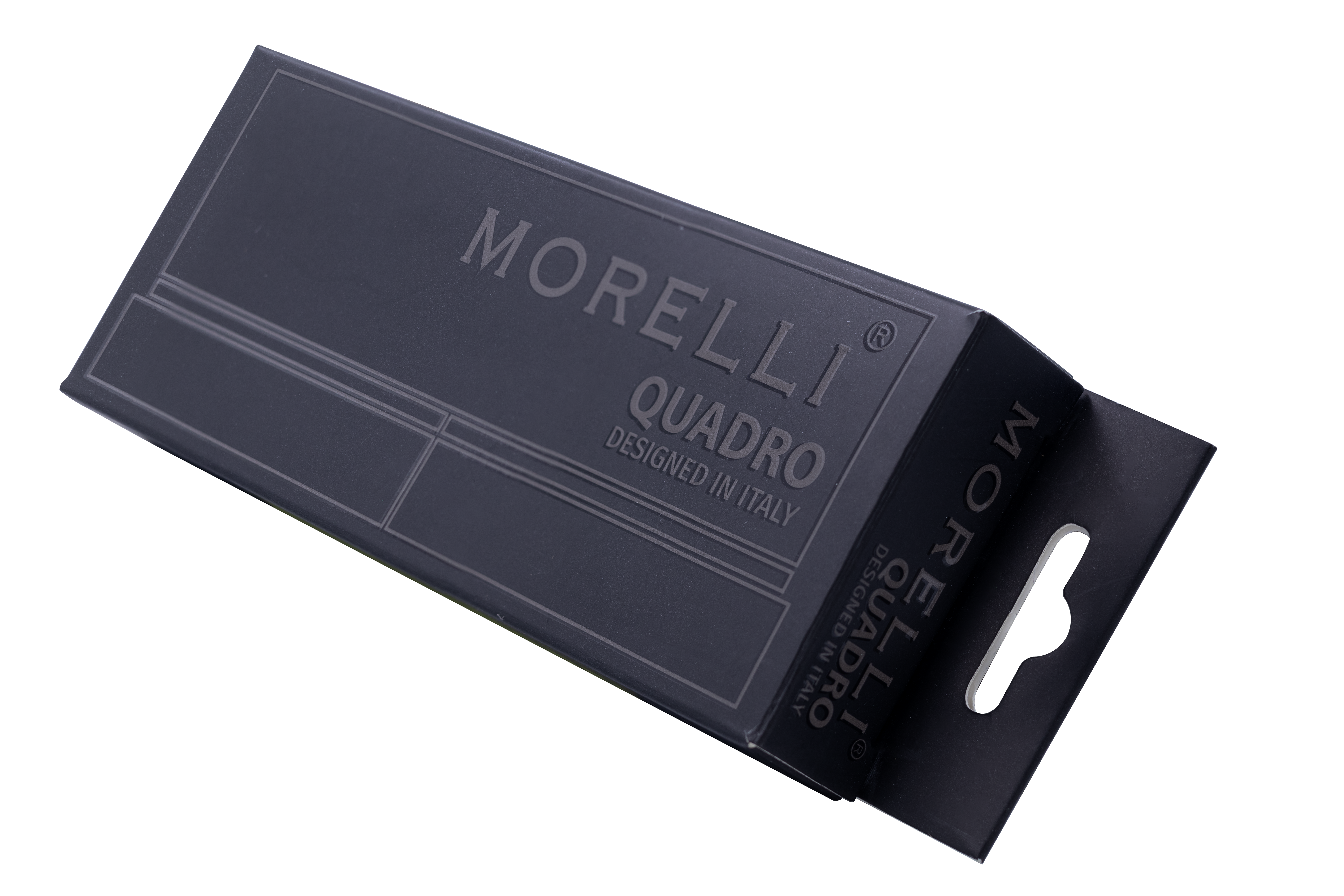 Петля QUADRO-1 BL без врезки на квадратной оси, цвет черный фото morelli Воронеж