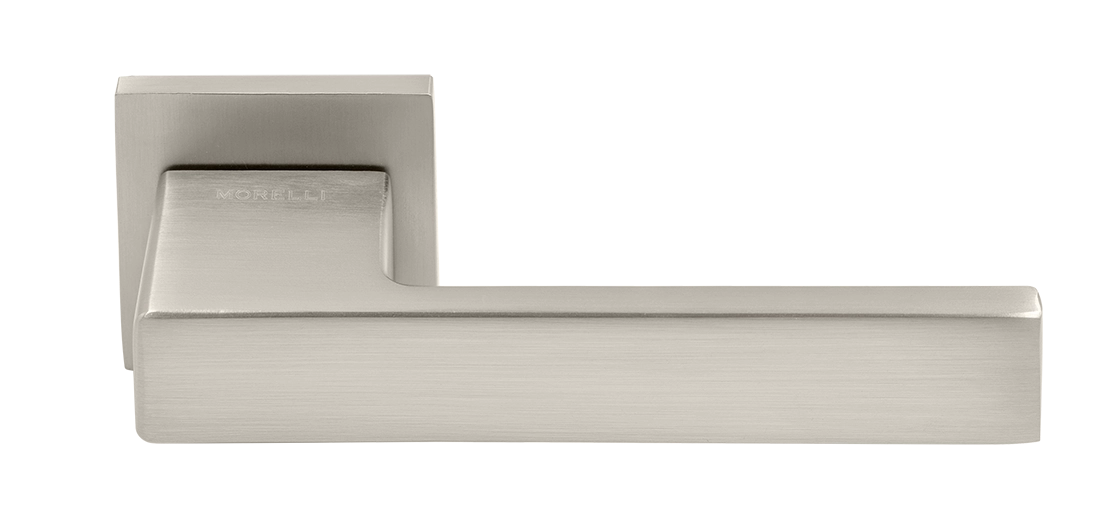 Ручка дверная LOT MH-56-S6 MSN раздельная на квадратной розетке 6 мм, цвет матовый сатинированный никель, ЦАМ фото 1 Ручка дверная LOT MH-56-S6 MSN раздельная на квадратной розетке 6 мм, цвет матовый сатинированный никель, ЦАМ фото купить Воронеж