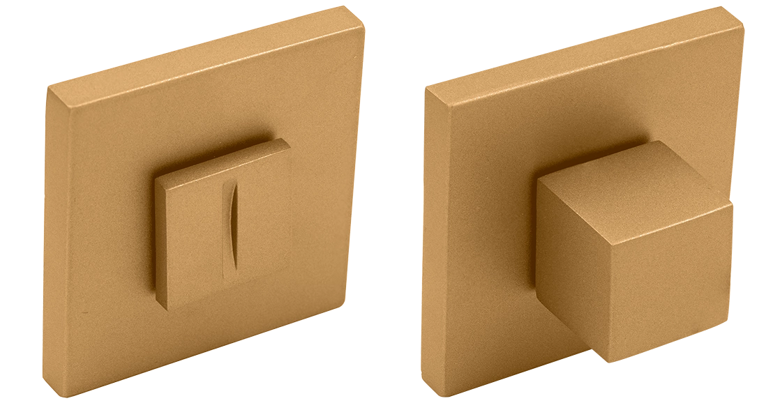 Завертка сантехническая MH-WC-S6 FTG на квадратной розетке 6мм цвет матовое итальянское золото фото купить Воронеж