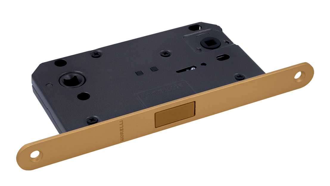 Защелка межкомнатная M1895 FTG магнитная, сантехническая, цвет матовое итальянское золото фото купить Воронеж