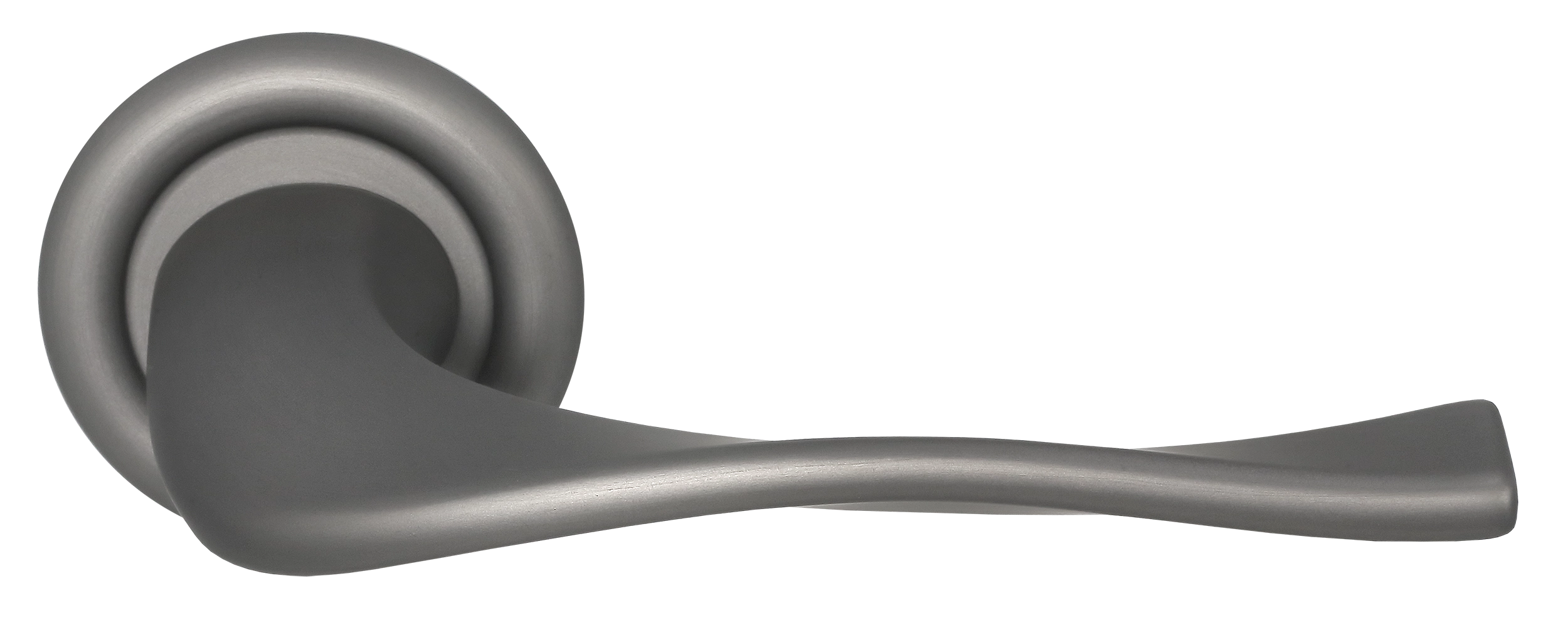 Ручка дверная SKYSCRAPER R7 WF на круглой розетке, цвет Зимняя стужа/Winter Frost фото купить Воронеж