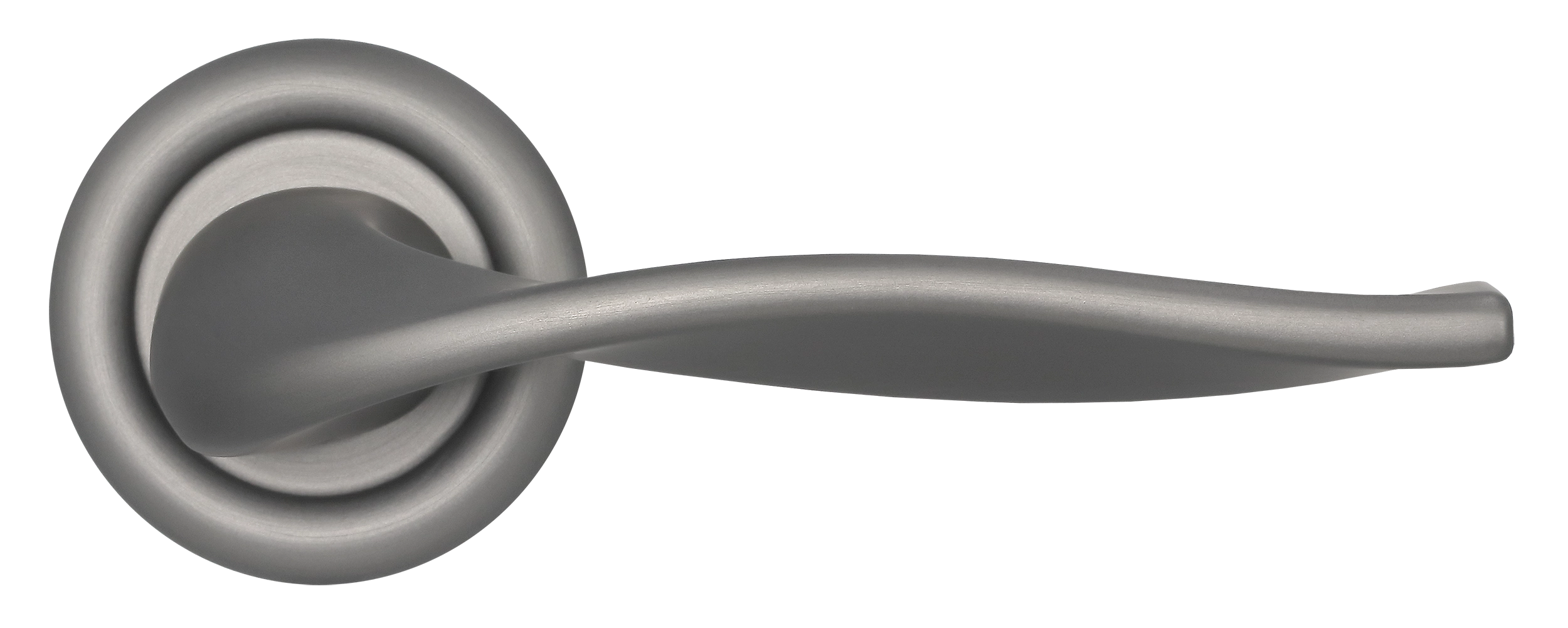 Ручка дверная SKYSCRAPER R7 WF на круглой розетке, цвет Зимняя стужа/Winter Frost фото купить в Воронеже