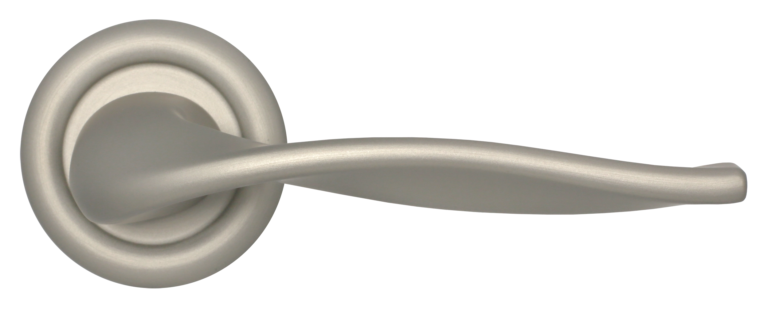 Ручка дверная SKYSCRAPER R7 SMI на круглой розетке, цвет Весенняя дымка/Spring Mist фото купить в Воронеже