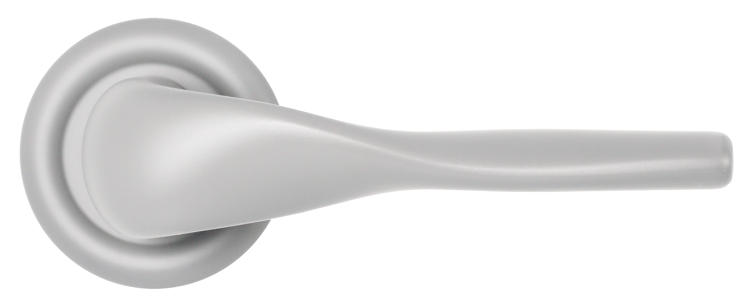 Ручка дверная LVB R7 SSW на круглой розетке, цвет Стокгольмский снегопад/Stockholm Snowfall фото купить в Воронеже