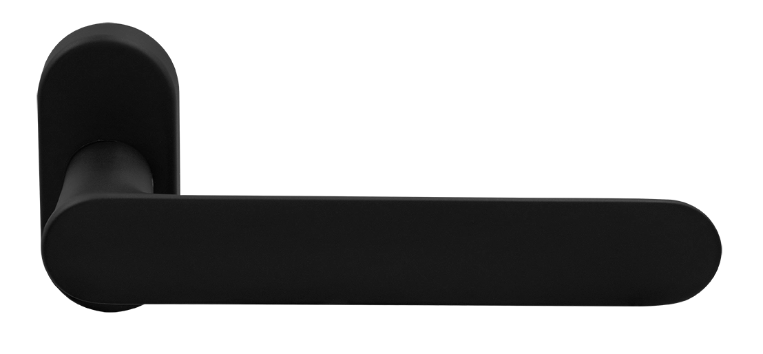 Ручка оконная LE BOAT W1 NERO-ST на прямоугольной розетке, цвет черный soft-touch, латунь фото morelli Воронеж