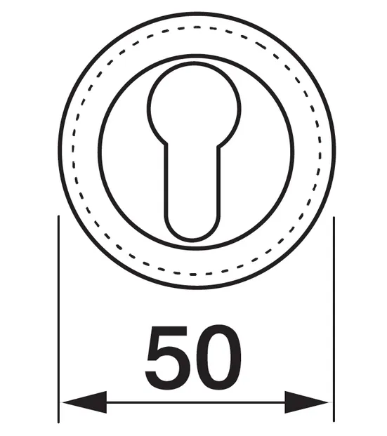 Накладка на замок LUX-KH-R4 OSA круглая под евроцилиндр, цвет матовое золото фото купить в Воронеже