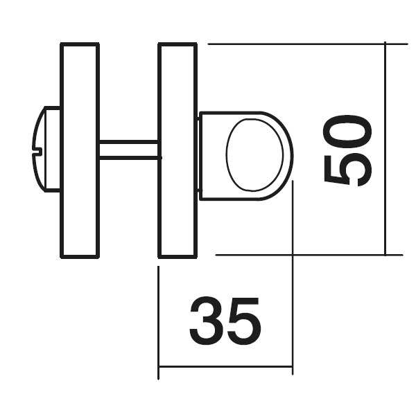 LUX-WC-R3 OBR, завертка сантехническая, цвет - кофе фото купить в Воронеже