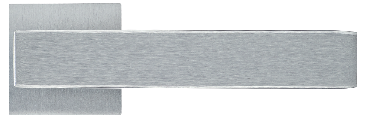 LOT ручка дверная  на квадратной розетке 6 мм, MH-56-S6 SSC, цвет - супер матовый хром в городе Воронеж фото #2