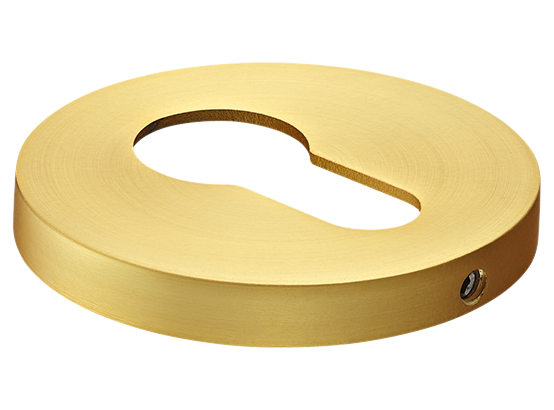 Накладка на ключевой цилиндр, на круглой розетке 6 мм, MH-KH-R6 MSG,  цвет - мат. сатинированное золото фото купить Воронеж
