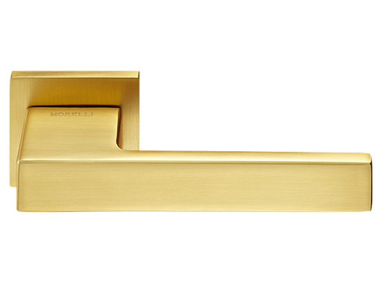 LOT ручка дверная на квадратной розетке 6 мм MH-56-S6 MSG, цвет - мат.сатинированное золото фото купить Воронеж